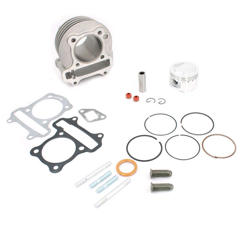 Glixal 52mm Big Bore Cylinder Kit Rebuild Kit GY6 49cc 50cc to 105cc 139QMB 139QMA Scooter Moped ATV Go-Kart - Image 1